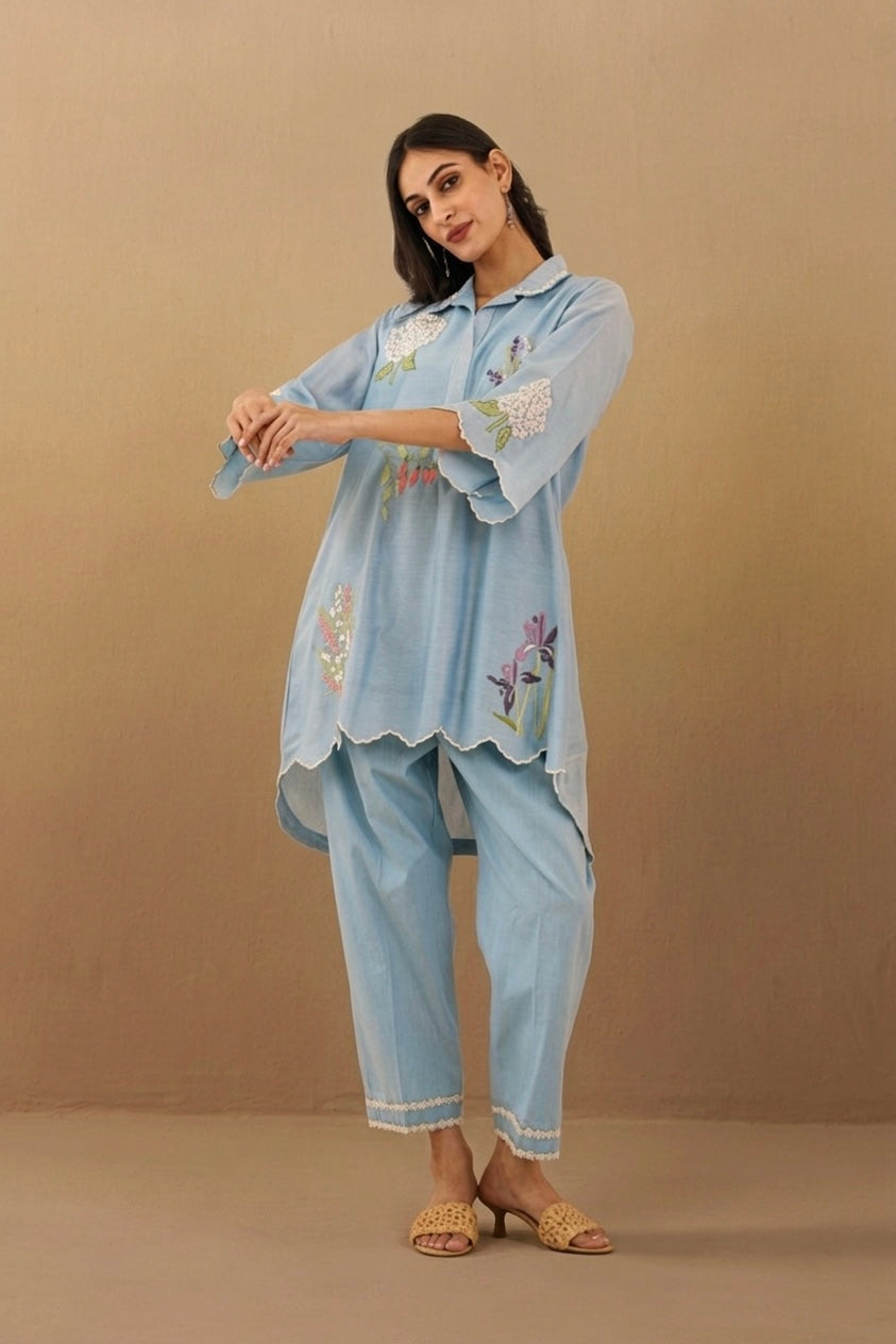 Sky Blue Scallop Set
