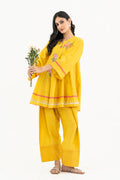 Yellow Kalidaar Kurta Set