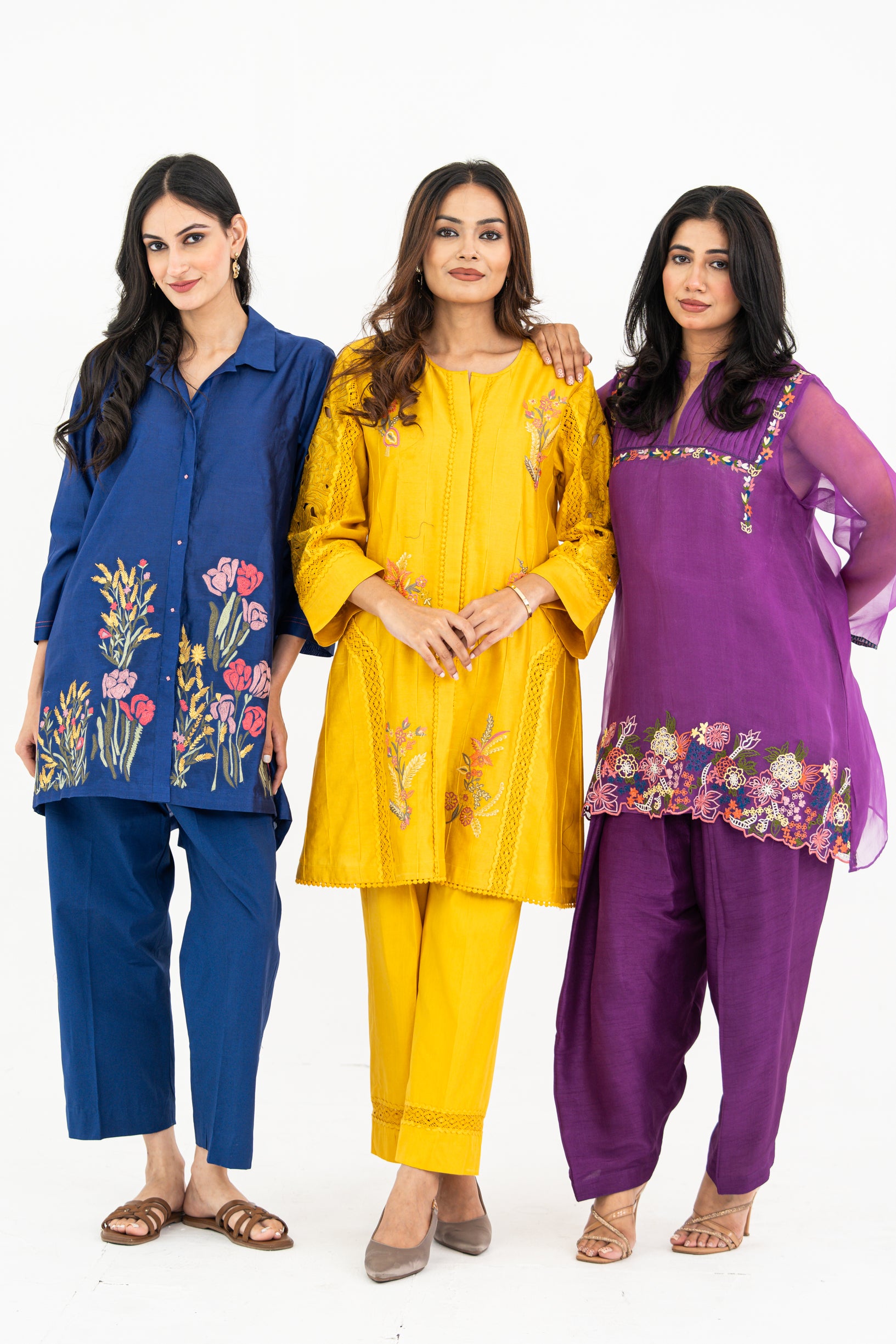 Indigo Button Set