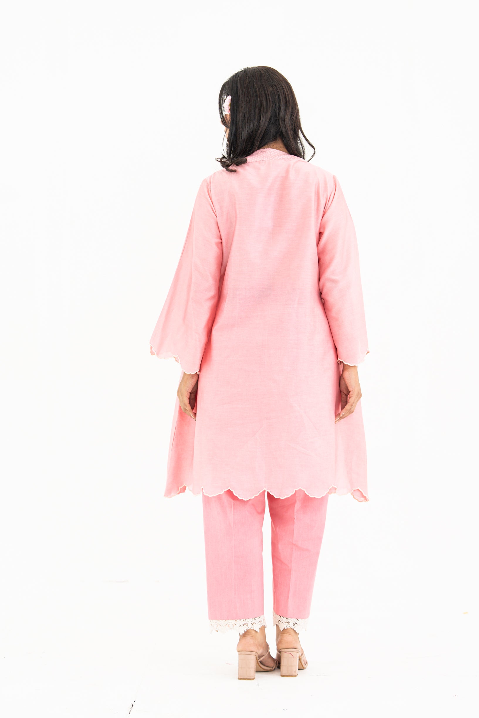 Light Pink Chanderi Set