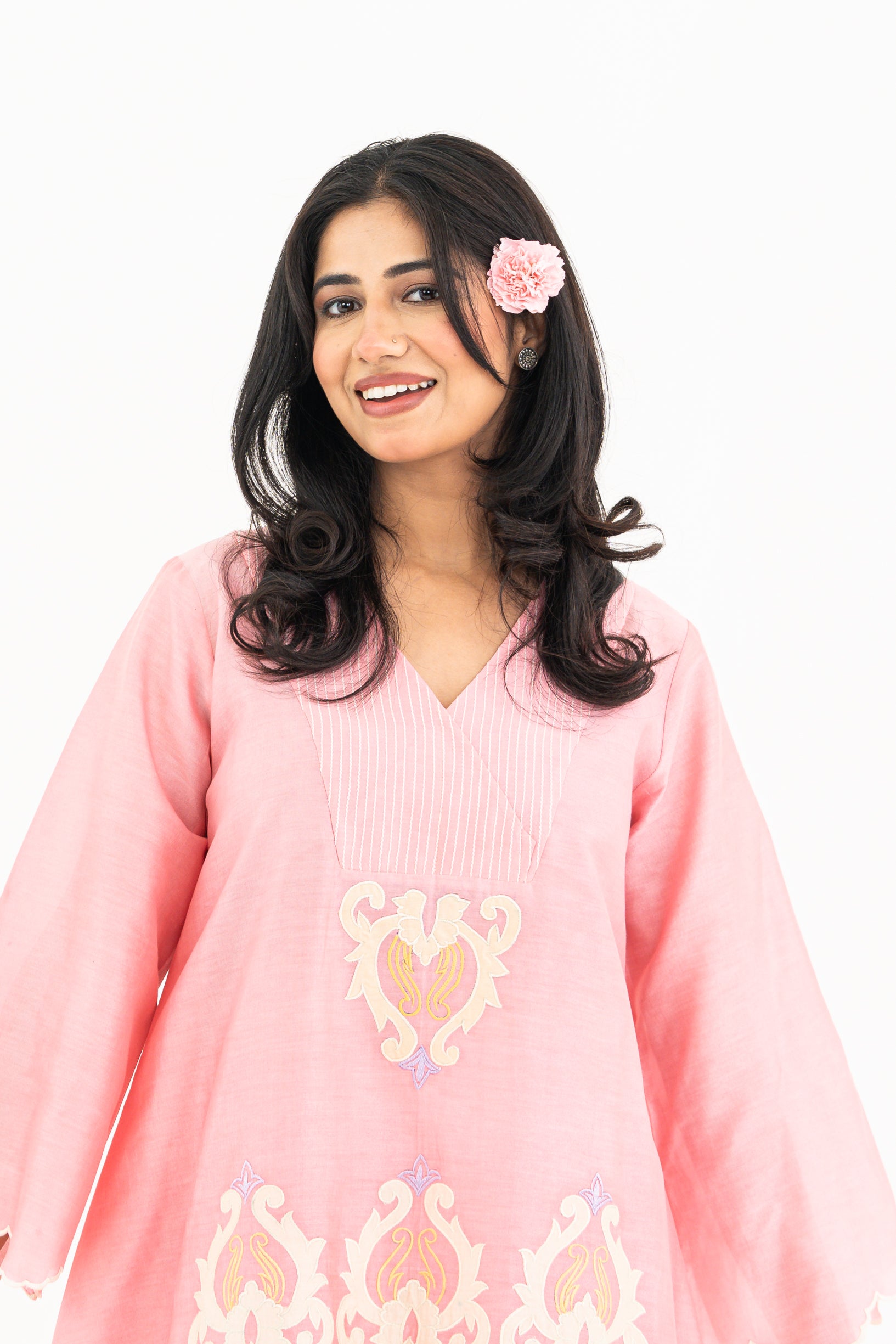 Light Pink Chanderi Set