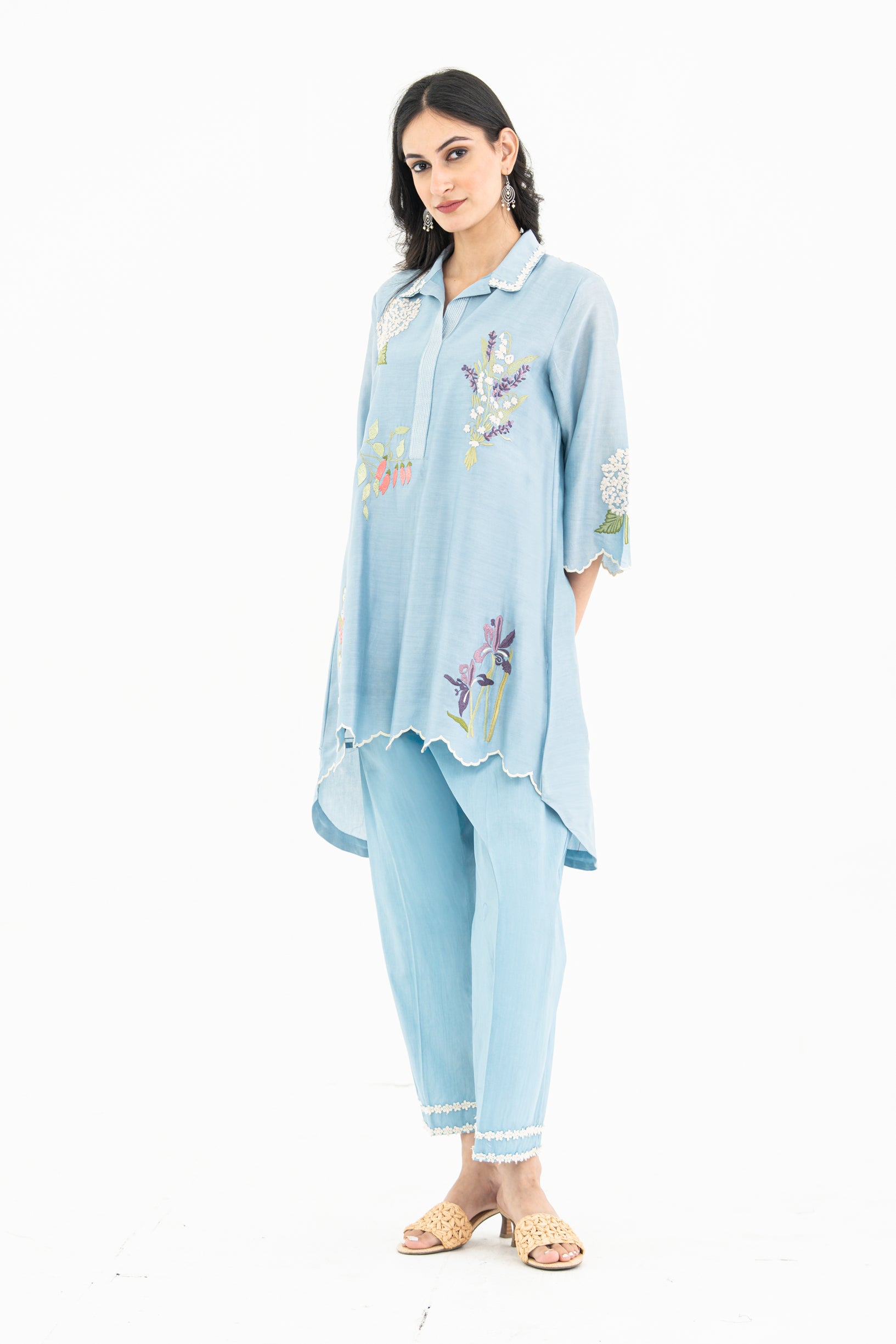Sky Blue Scallop Set