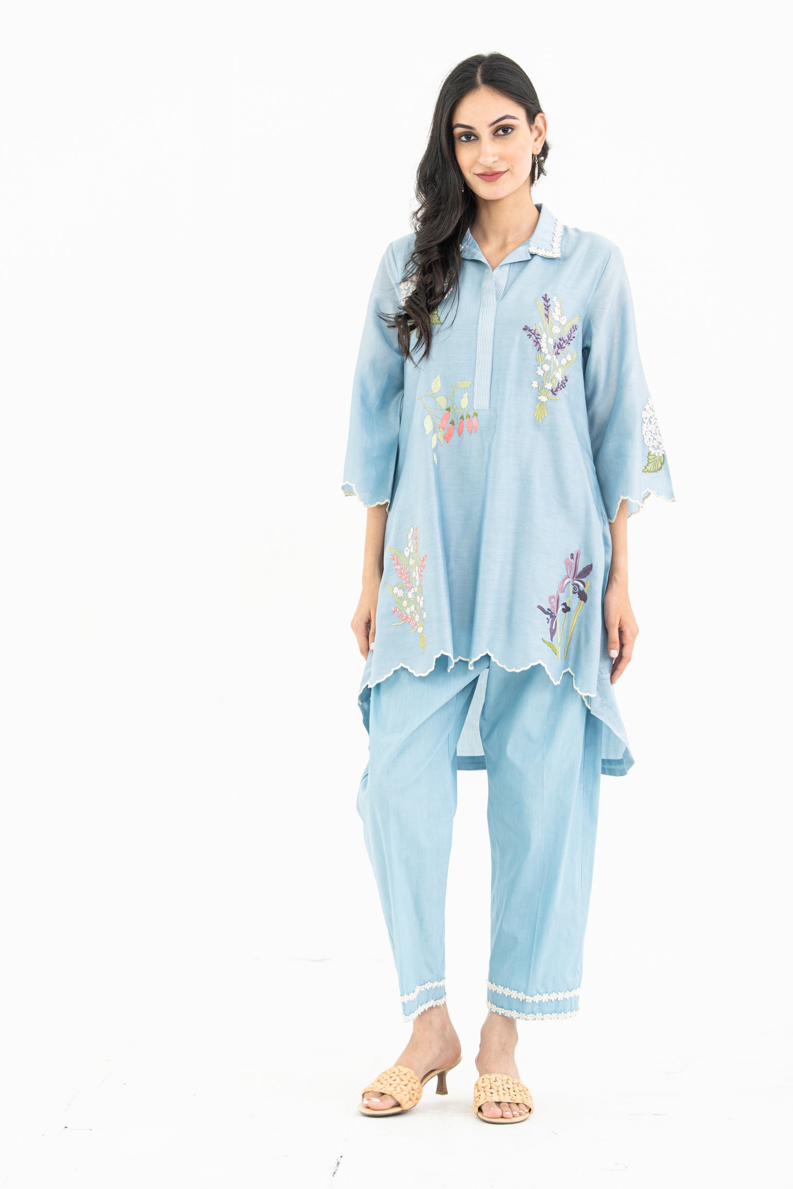 Sky Blue Scallop Set