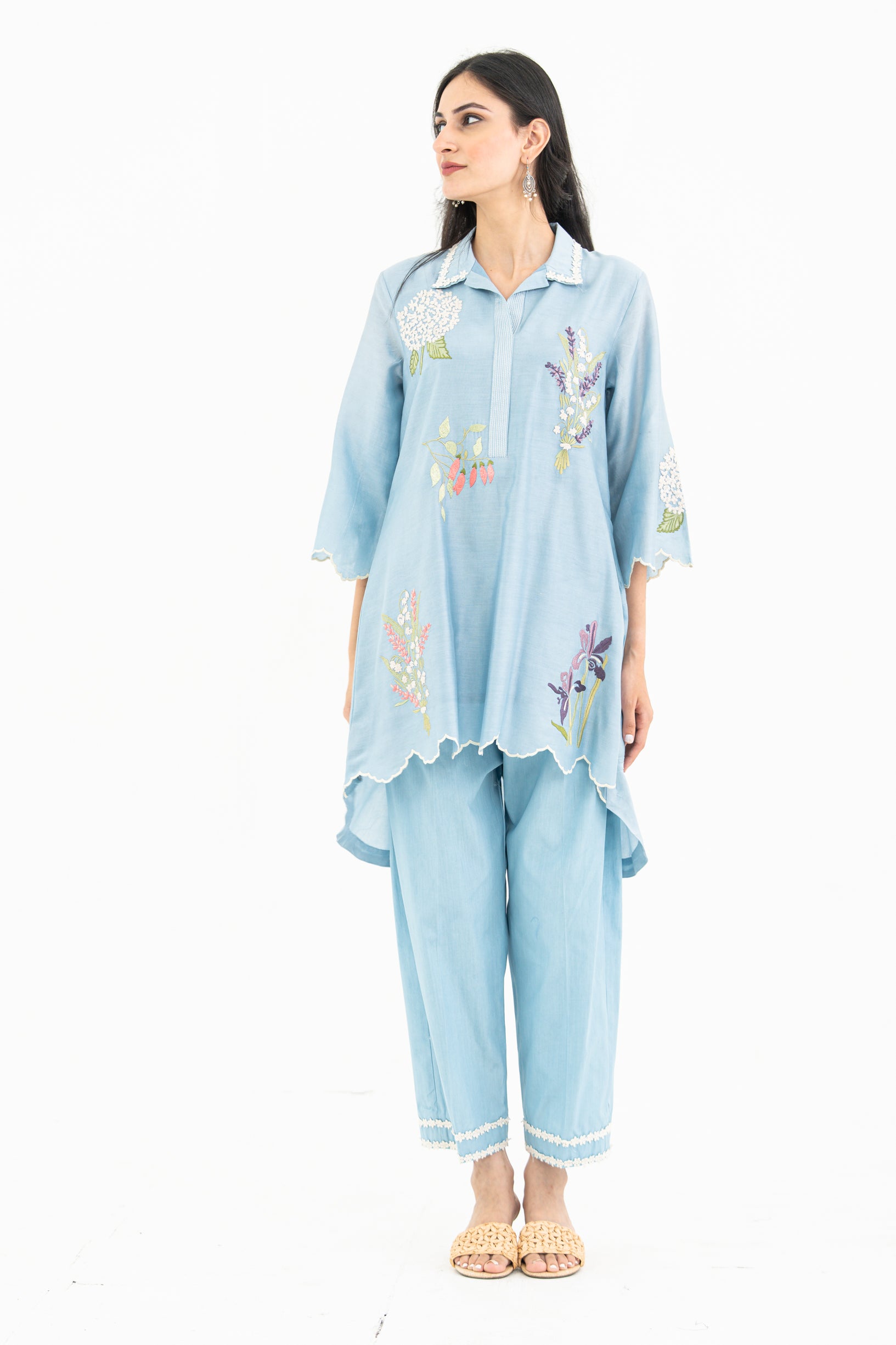 Sky Blue Scallop Set