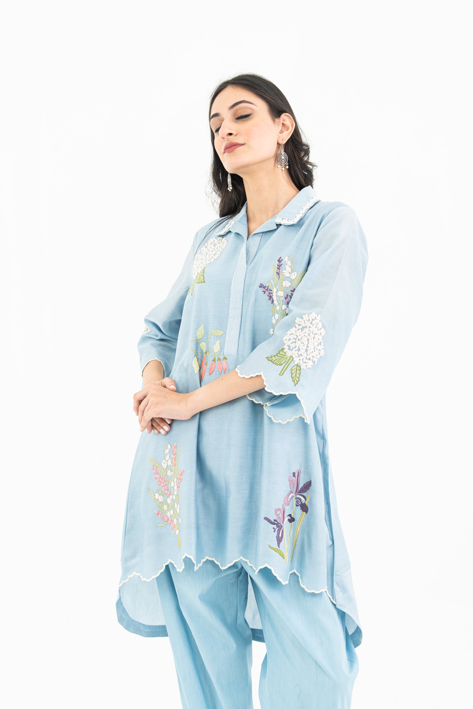 Sky Blue Scallop Set