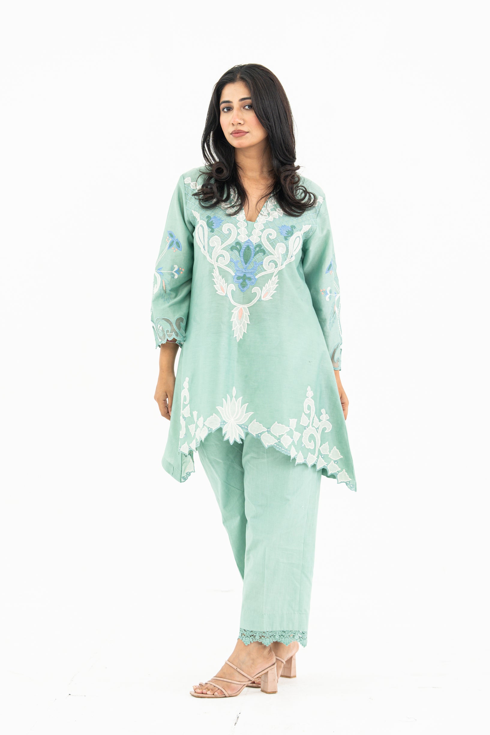Sea Green Appliqué Set