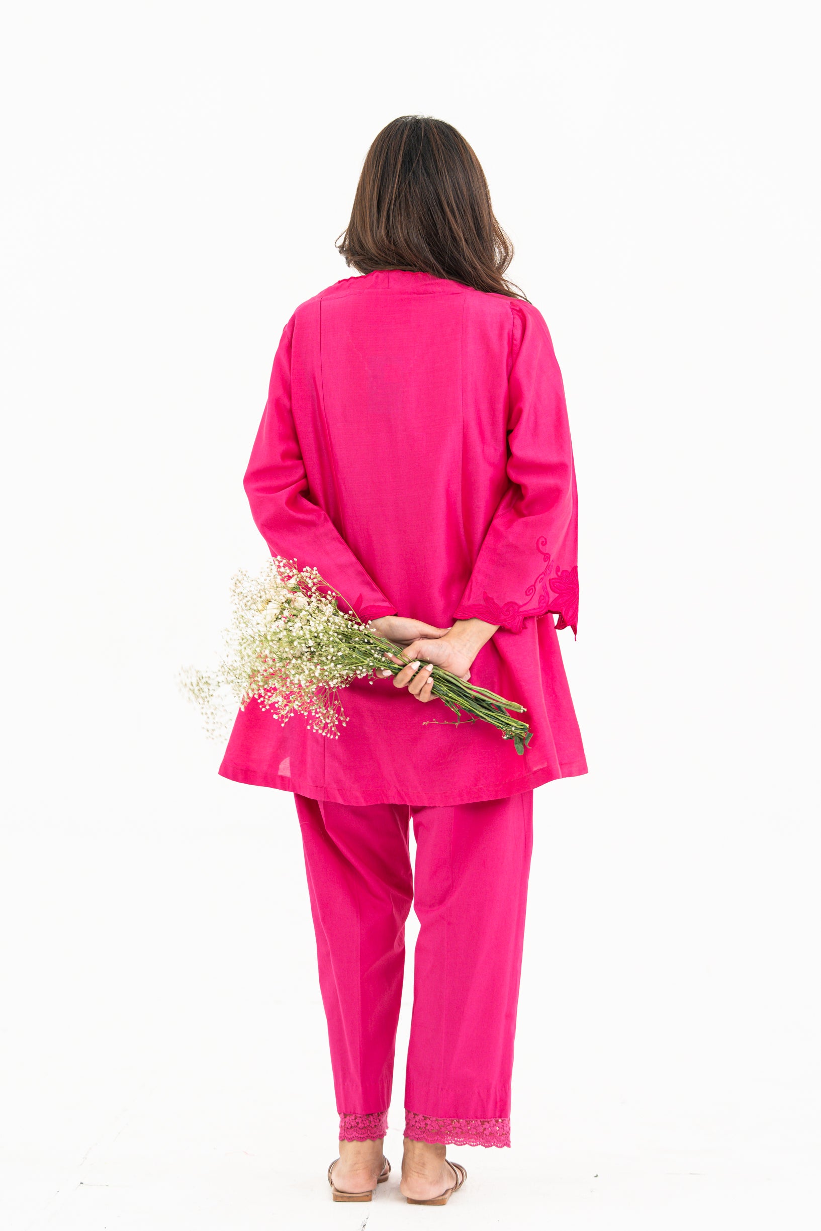 Indian Pink Kalidaar Set