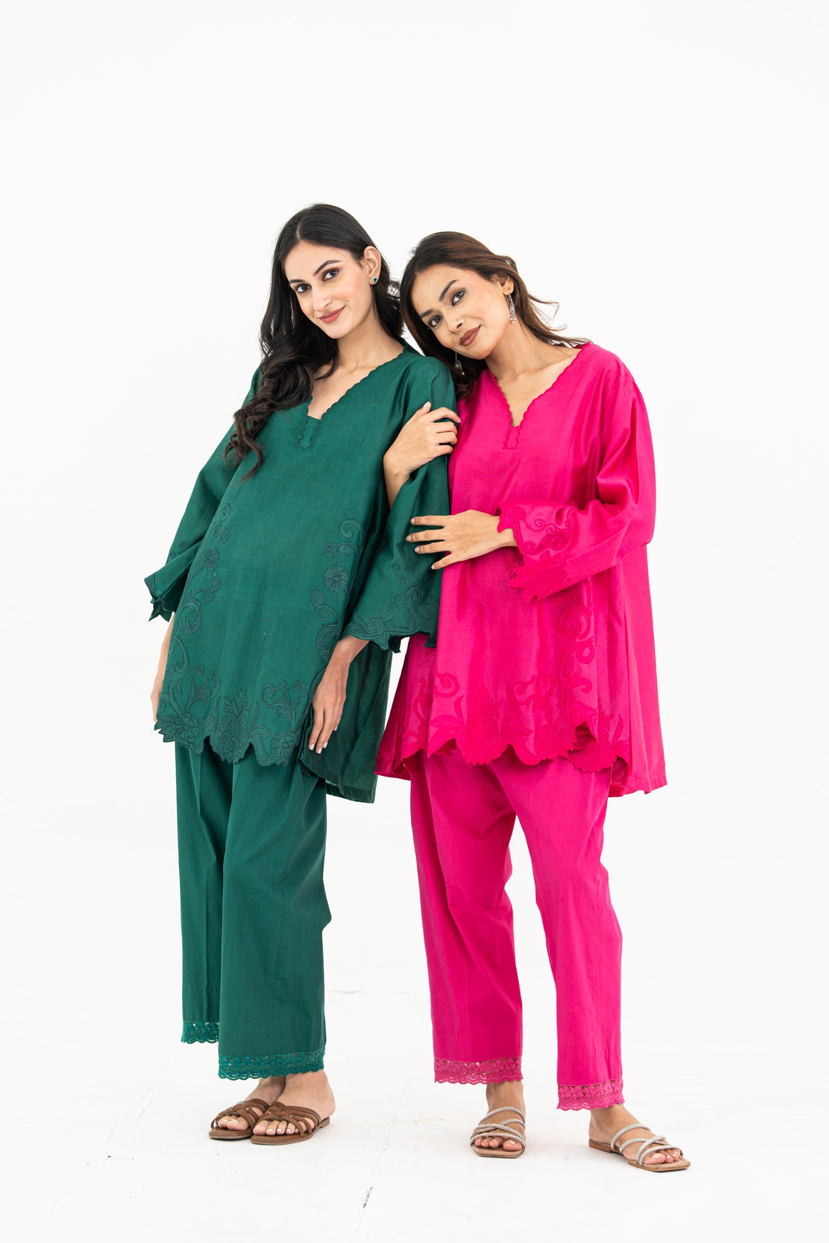 Bottle Green Kalidaar Set
