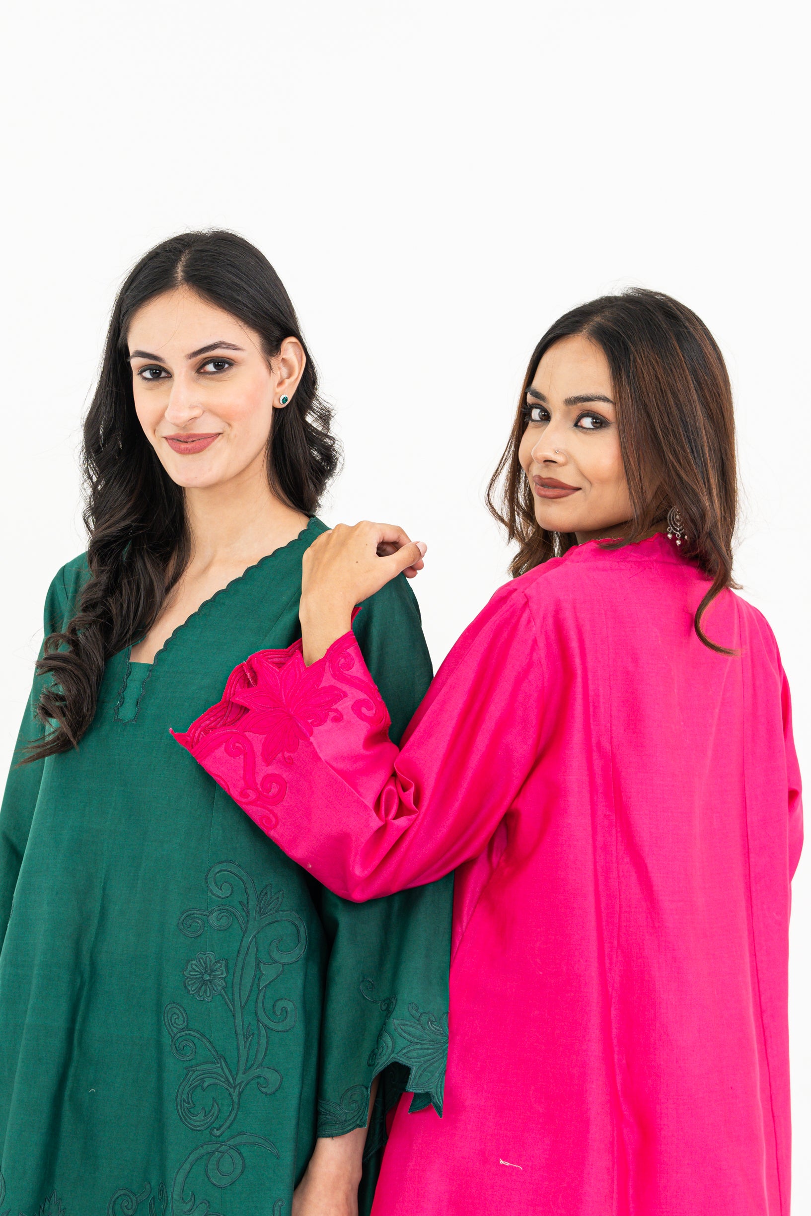Bottle Green Kalidaar Set
