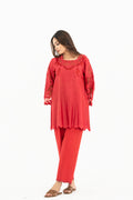 Red Organza Patchwork Set