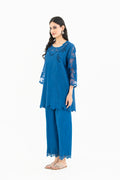 Navy Organza Patchwork Set